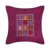 An Armenian embroidered pillow or pillow cover with old Armenian carpet ornaments "Kenats Tsar"