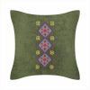 An Armenian embroidered pillow or pillow cover with old Armenian carpet ornaments