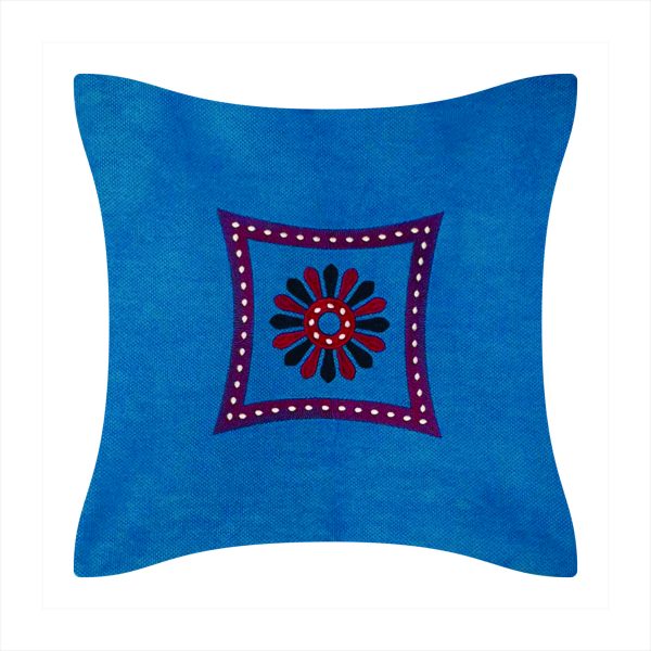 An Armenian embroidered pillow or pillow cover with old Armenian ornaments Coat of arm of Urartian kingdom (Armenian kingdom of Van)