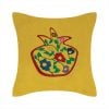 An Armenian embroidered pillow or pillow cover with old Armenian ornament "Pomegranate with flowers"