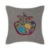 An Armenian embroidered pillow or pillow cover with old Armenian ornament "Pomegranate with flowers"