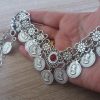 Tigran the Great Forehead Flowery Silver Plated Drop, Armenian Headpieces Drop