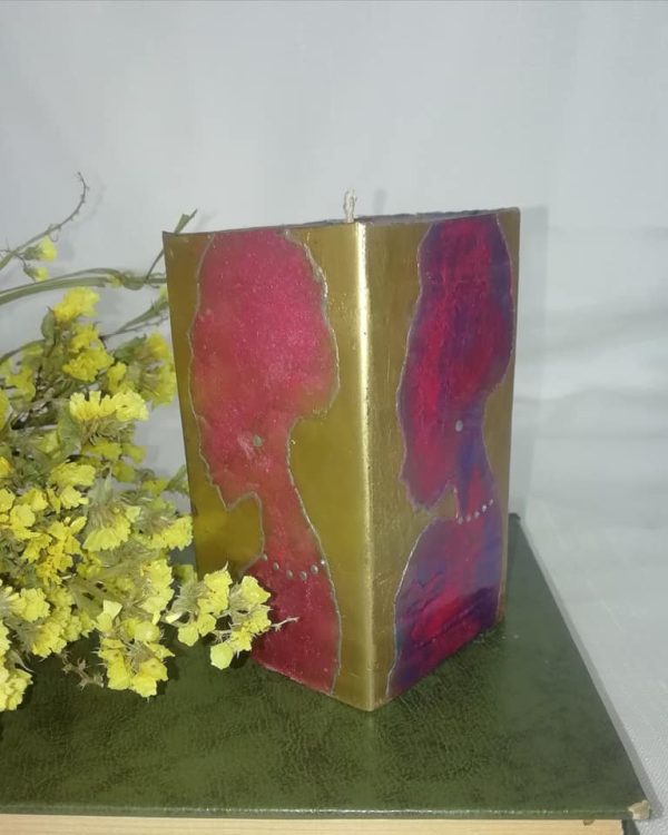 Candle "Golden Girl"--Free Shipping