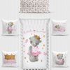 Digitally Printed Crib Set "Little Princess"