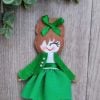 "Miss" Handmade Brooch