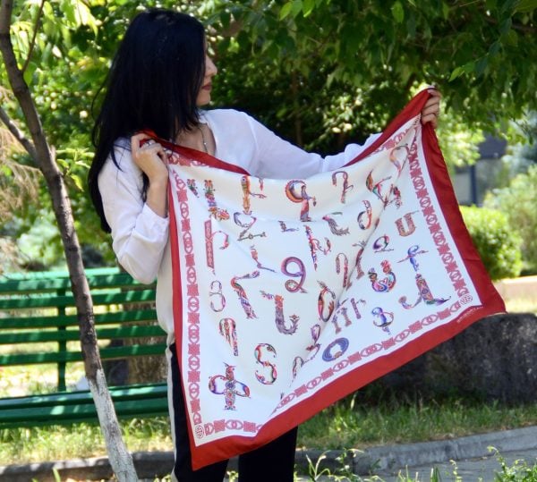 Armenian Alphabet Scarf