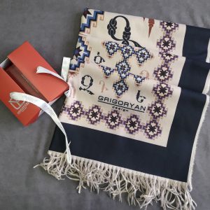 Armenian Alphabet Scarf by Grigoryan scarves
