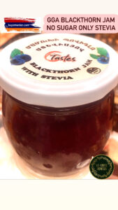 GGA Blackthorn Berry Jam 500g no sugar, preservatives, nor additives only with stevia!