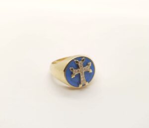 “Armenian Cross” ring 18k gold / diamond