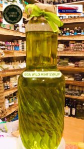 GGA WILD MINT SYRUP 1L no sugar(sweetened with stevia), vitamin A, iron, manganese, folate, for IBS, Eye Health