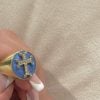 "Armenian Cross" Gold Diamond Ring