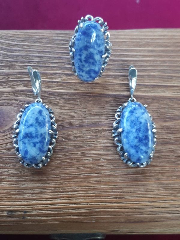 Turquoise Silver Jewelry Set