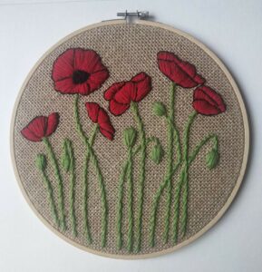 Embroidery flowers