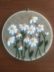 Embroidery flowers Chamomile