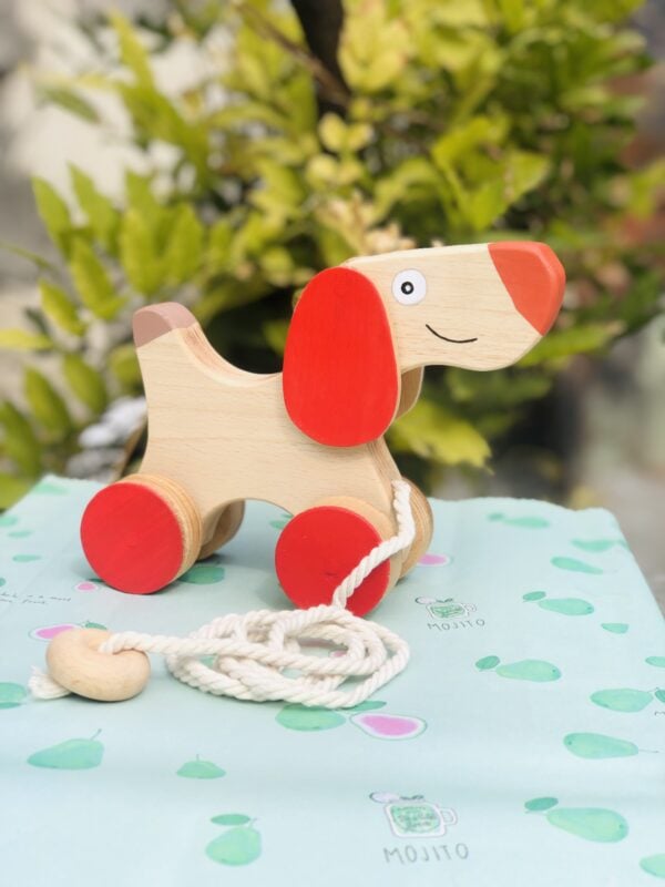 Wooden walking dog