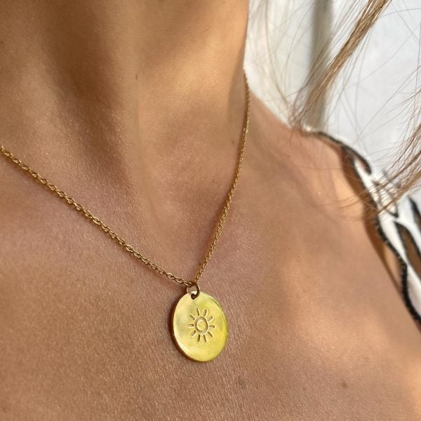 "Sun" Silver Necklace