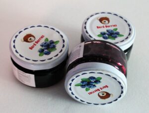 Berd Berry, wild blueberry jam with low sugar content