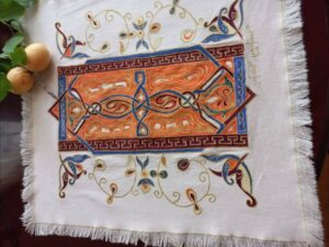 Armenian Motifs Tablecloth Based on 16th Century Designs