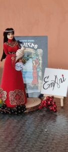 ”Anahit” doll, ”Անահիտ” with book, inspired by Ghazaros Aghayan ”Anahit” Fairy Tail