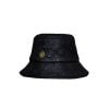 Patterned Black Bucket Hat