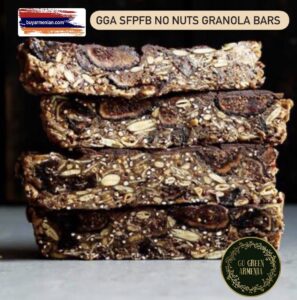 GGA SFPFB NO NUTS GRANOLA BARS Superfood Nut Free Granola Bars sunflower seeds, pumpkin seeds, flaxseed flour, basil seeds