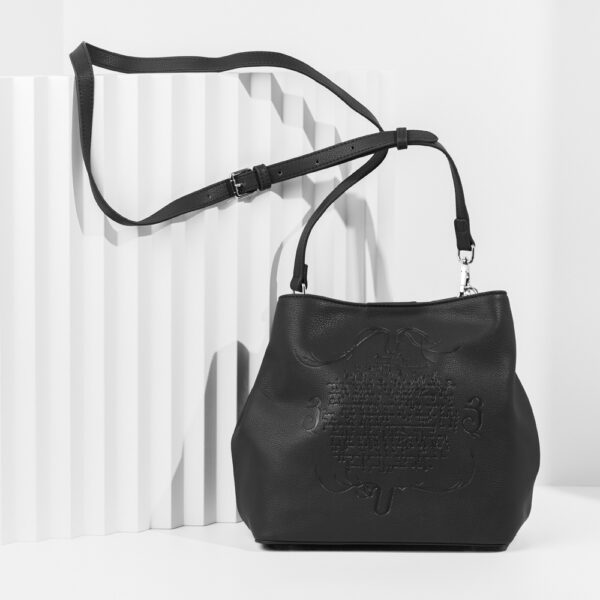 Black leather bag by Anet's Collection