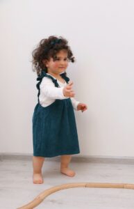 Baby girl velvet dress