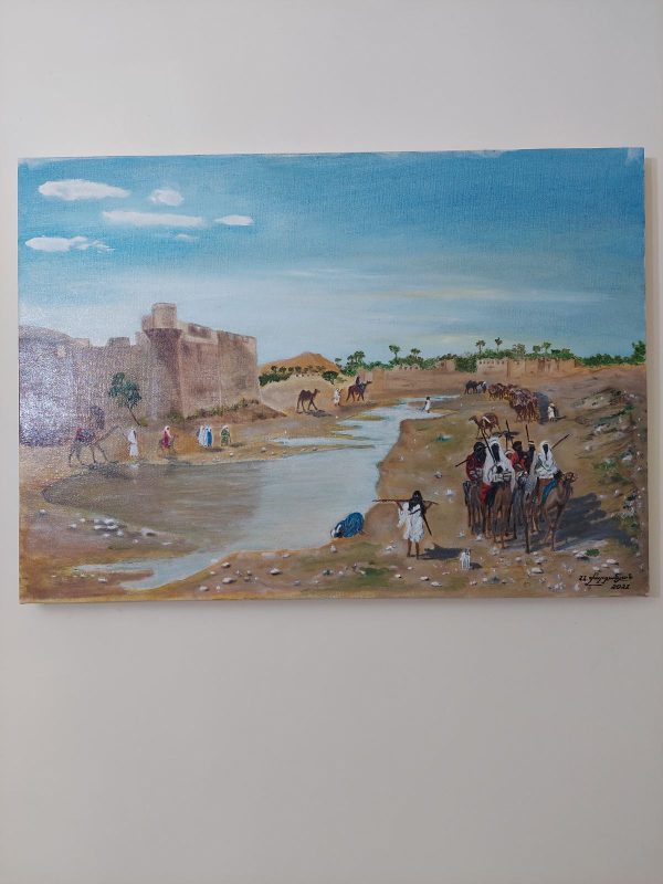 ''Caravan '', oil on canvas, 50x70 cm, Artak Vardanyan, 2021