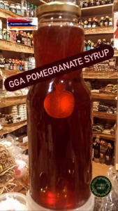 GGA Pomegranate Syrup 1L no sugar just a pinch of stevia