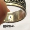 Armenian 925 Sterling Silver Red Garnet 11mm Wide Designer Milgrain Detailed Ring Size 6