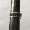Armenian 925 Sterling Silver Red Garnet 11mm Wide Designer Milgrain Detailed Ring Size 6