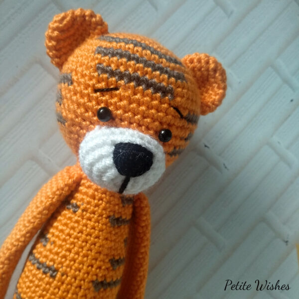 Knitted Tiger Doll