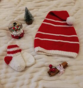 Baby Santa Hat and socks