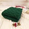 Baby blanket from merino wool blend (available in red and green colors)
