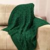 Baby blanket from merino wool blend (available in red and green colors)