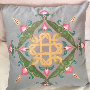 Armenian Hand Painted Ornamental Design Pillowcase