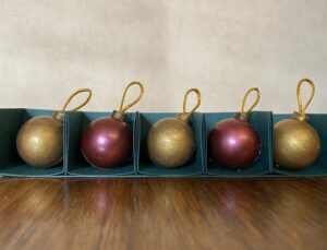 Chocolate Christmas Ball Ornaments–FREE SHIPPING