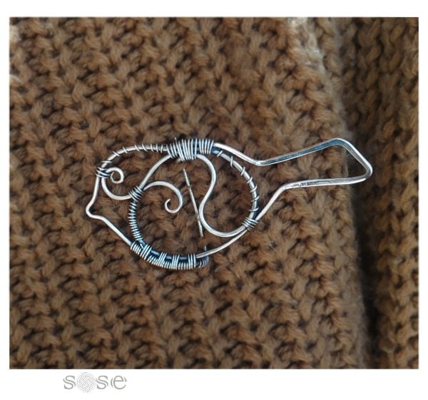 "Spring Sparrow" Silver Earring