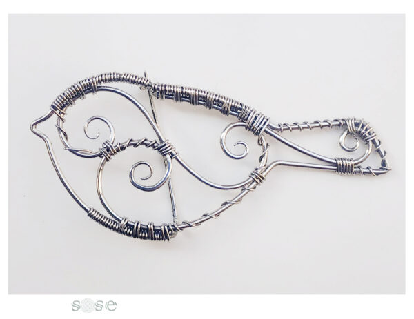 "Spring Sparrow" Silver Earring