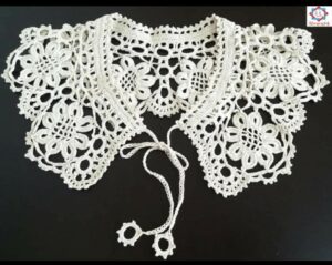 Crochet cotton collar for women/ Cotton flowers collar necklace/ Removable lace collar/ Peter pen collar/ Eco jewelry