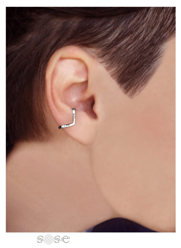 "Top" Silver Earrings