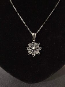 Silver Filigree Handmade Necklace 031