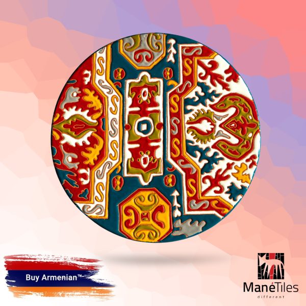 ARMENIAN DECORATIVE CERAMIC CHEESEBOARD