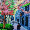 "Spring on Mashtots Avenue" 20*24 in, Original painting