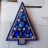 X-mas beaded brooch, handmade Christmas tree brooch, Christmas gift, X-mas dress pin,beaded brooch,X-mas dress pin,New year brooch,beadwork