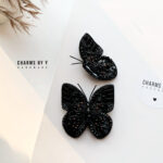 charms by y black butterfly handmade pin brooch