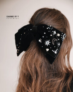 “Starry Night” hair bow
