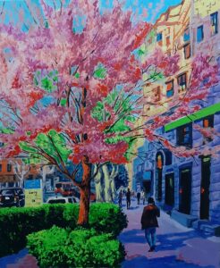 “Spring on Mashtots Avenue” 20*24 in, Original painting