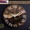 Black Walnut Wood Wall Clock