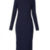 ​Long knitted ribbed dress